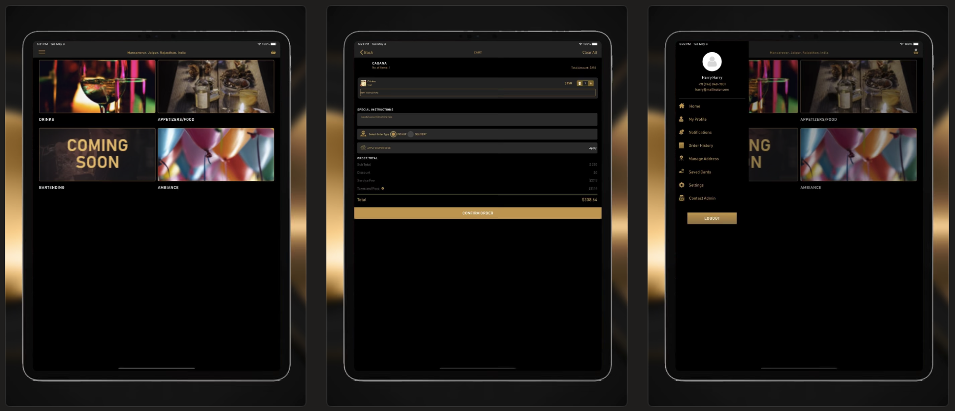 Home Bar Features